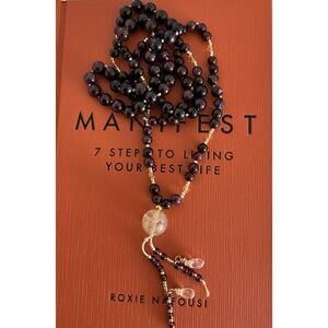 GARNET JAPA MALA, Garnet Knotted Mala, 36" Ruby Garnet Japa Mala Bead Necklace